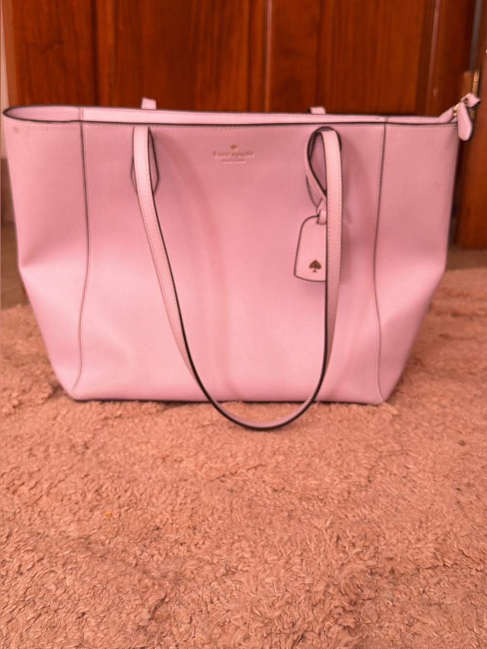 kate spade Pink Leather Tote with Hangtag